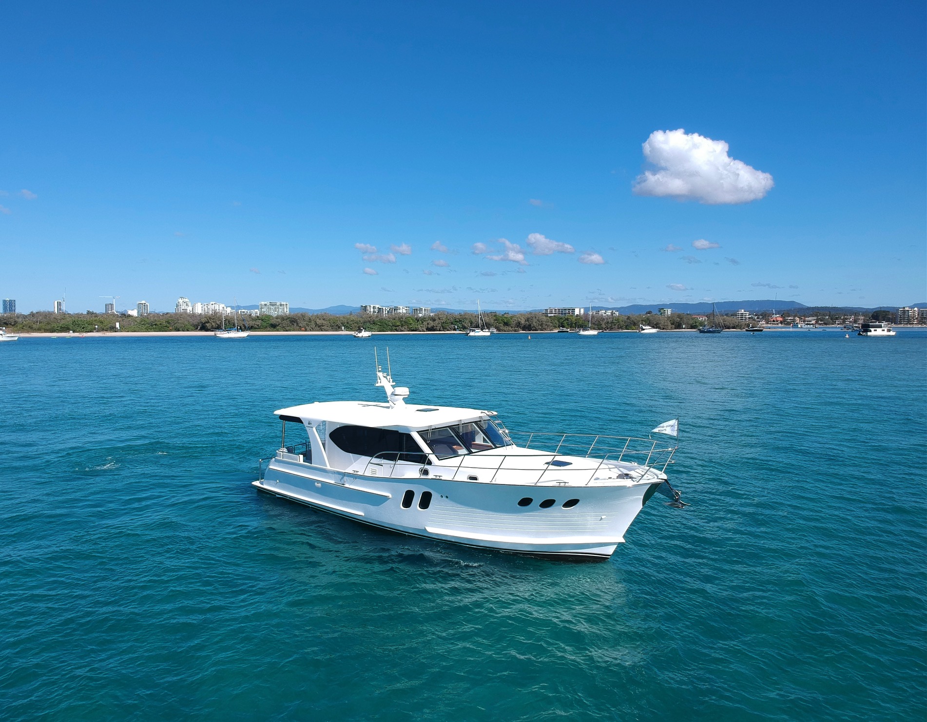 Island Gypsy motor yacht on Queensland waters